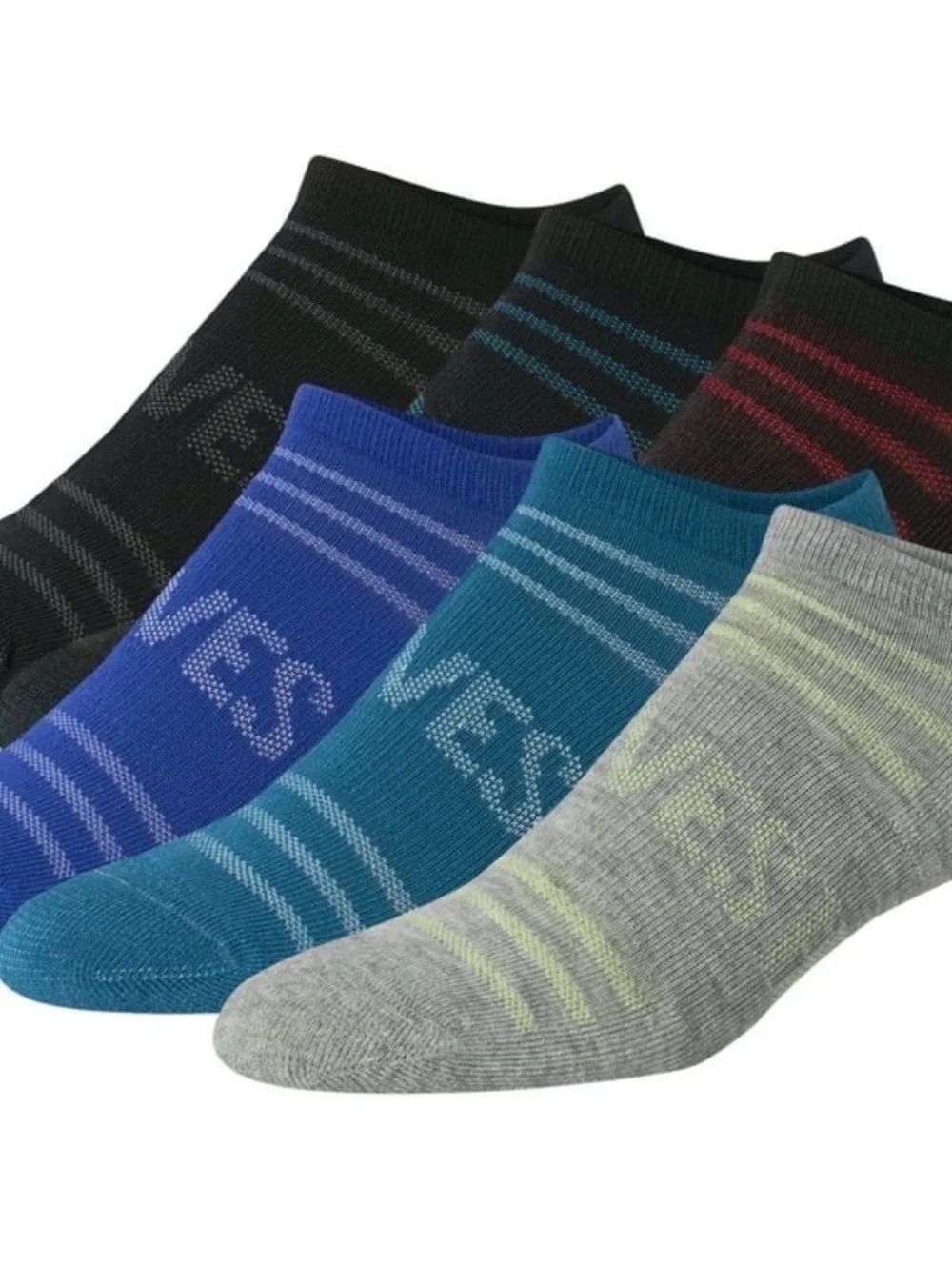 Hanes MOVES Men's No Show Socks, 6-12, 6-Pairs